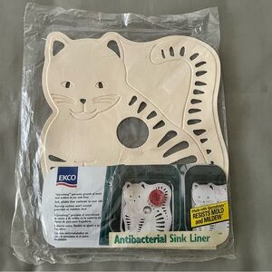 EKCO CAT Design Vintage 1996 Antibacterial Sink Liner Mat